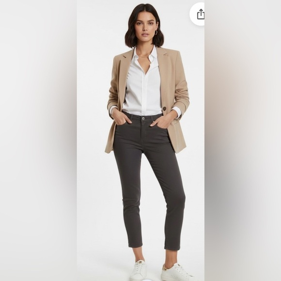 Thakoon Denim - NWT Thakoon Charcoal Straight-Leg Jeans size 8